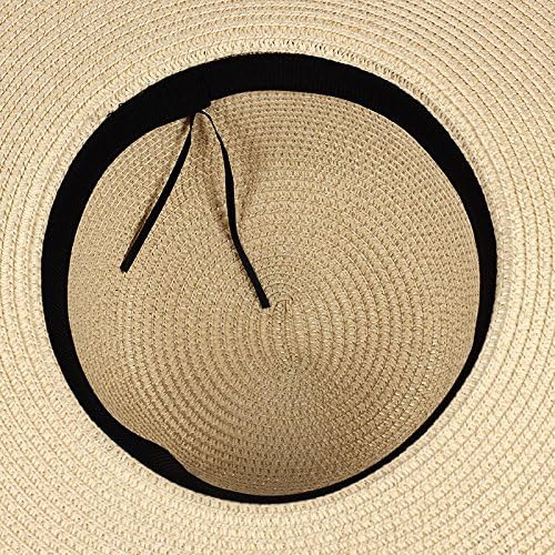 Sombrero De Paja Con Ala Enrollable De Verano, Sombrero De P