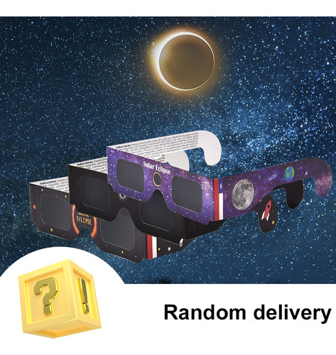 5 Pcs Óculos Eclipse Solar Sol Óculos(estilo Aleatório)