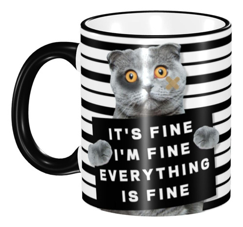 Ohorteb Taza Divertida Con Diseño De Gato Im Fine Everything