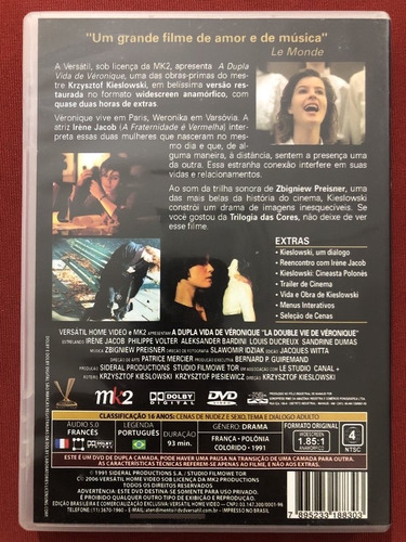 Dvd - A Dupla Vida De Véronique - Krzysztof Kieslowski- Semi (Usado)