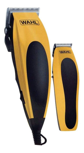 Máquina Wahl Combo Cortadora + Terminadora Clip Groom 22pzas Color Amarillo/negro