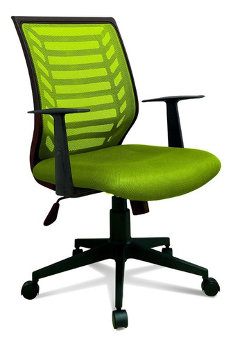 Silla Operativa Para Oficina Línea Plus Color Verde