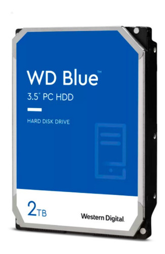 Disco Duro De 2tb Interno Sata Western Digital Blue 7200rpm