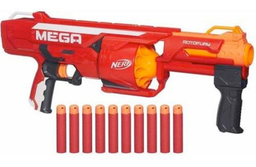 Pistola De Juguete Nerf N-strike Mega Series Rotofury Fr28np 
