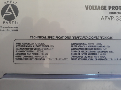 Protector Voltaje. Trifasico 220 3 Fases 50/60hz.