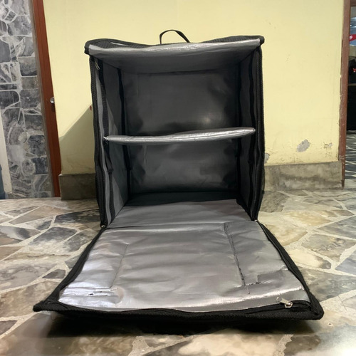 Cajas Térmica Delivery Con División Y Logo Bordado 2 Caras