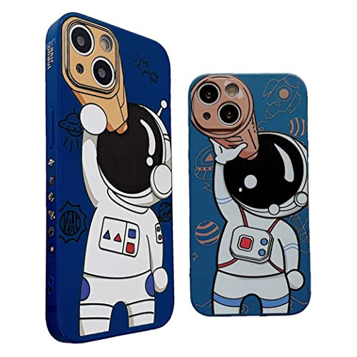 Funda Para iPhone 13 6.1 Pulgada Space Astronaut Design T-02