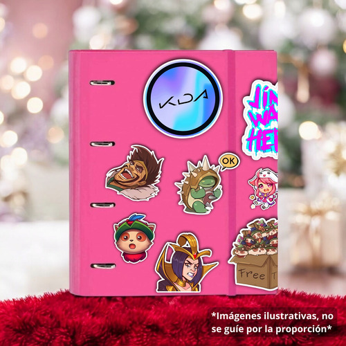 Sticker Calco Lol Seraphine Kda Diseño Exclusivo Y Único X10