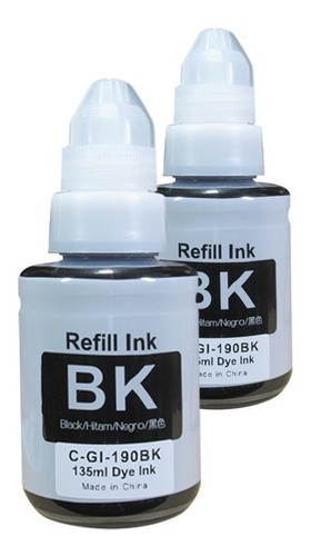 Tintas Refill Ink Gi-190 135ml Negra X2 Pack