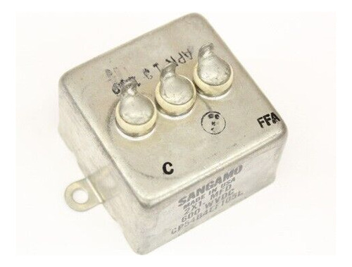 Cp54b4ef105l Sangamo Capacitor 1uf 600v Oil Hermetically Llm