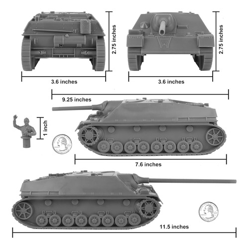 Destructor De Tanques Alemán Jagdpanzer Iv Bmc De La Segunda