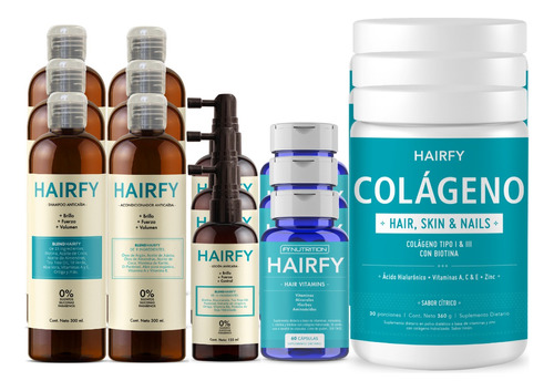 Combo Completo Hairfy Caída Del Pelo - Mujeres - 3 Meses