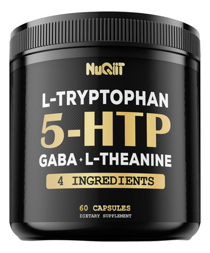 Nuqiit 5 Htp 200 mg de Gaba 500 mg de L-teanina 200 mg de L-triptófano 1