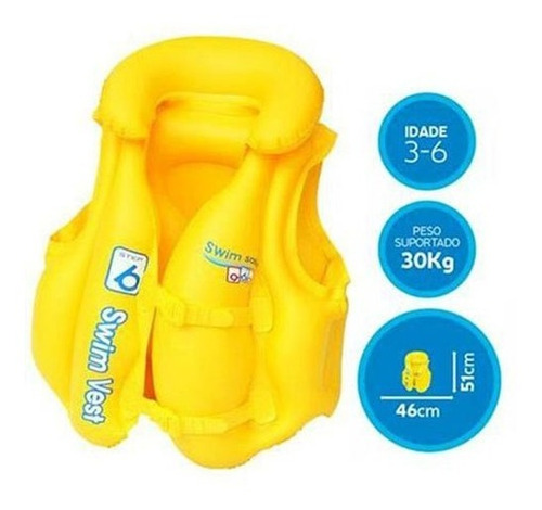 Imagem 3 de 3 de Colete Inflável Infantil Premium - Mor
