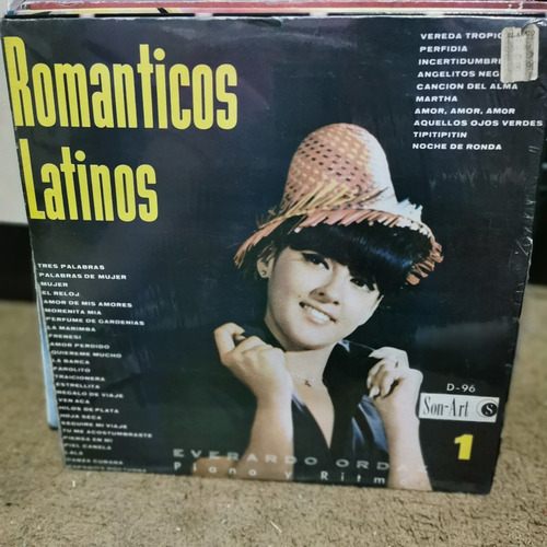 Disco Lp:romanticos Latinos- Everardo Ordaz
