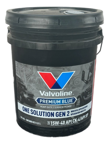 Cubeta De Aceite Valvoline Premium Blue 15w40 Ck4