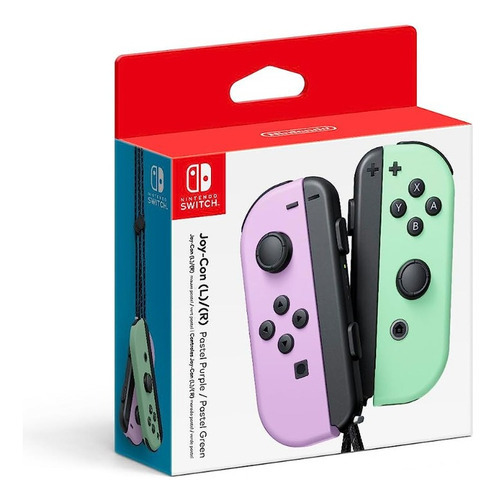 Control Nintendo Switch Joy-con Pastel Morado Pastel Verde Color Violeta