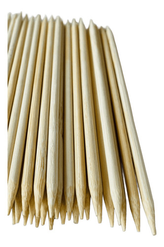 Palito Para Unhas De Bambu Manicure 2 Pontas 10.000 Und Top
