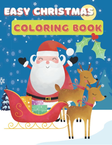 Libro De Fotografía Easy Christmas Coloring Book: Fu Lrf