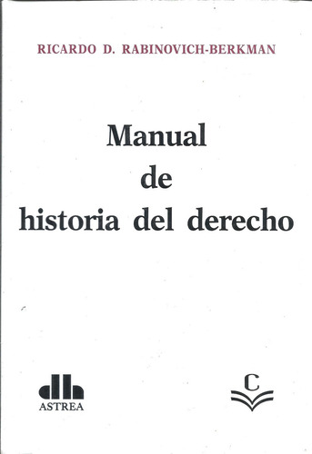 Manual De Historia Del Derecho