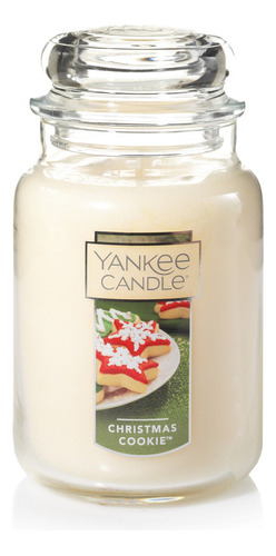Vela Aromática Yankee Candle Jar Large Color Blanco Fragancia Christmas Cookie