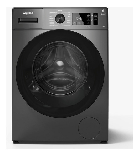 Lavarropas Whirlpool Inverter 8kg Titanium / Gris Oscuro