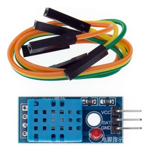 Sensor De Temperatura Y Humedad Dht11 C/jumpers Arduino Pic 