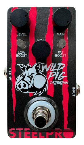 Pedal Para Guitarra Steelpro Wild Pig Distortion 9v