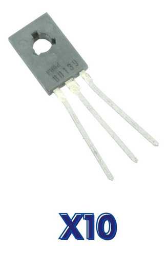 Kit 10 Transistor Npn Bd139 80v 1,5a