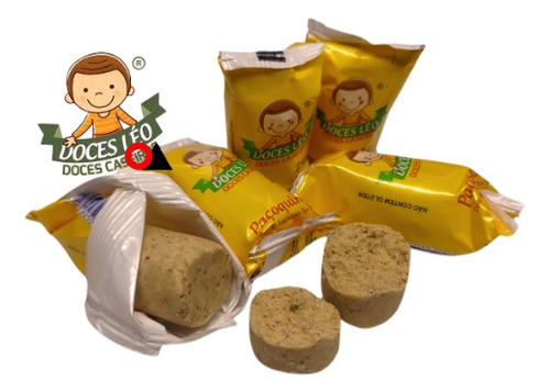 Paçoca Rolha Embalada Doces Léo Caixa C/ 100 Un 15g Atacado