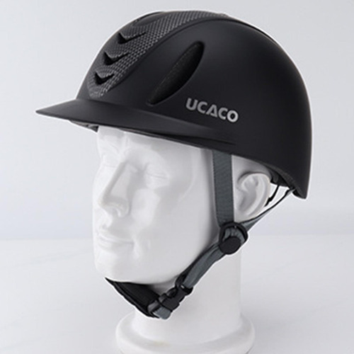 Casco Para Montar A Caballo, Gorro Flor De Carbono Negro