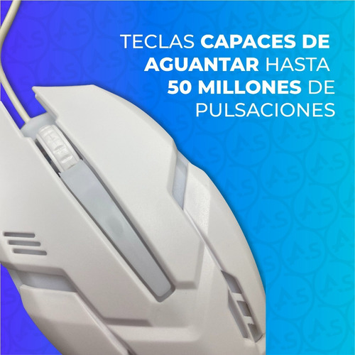 Imagen 5 de 9 de Mouse Gamer Ergonómico Usb Periférico Pc 1600 Dpi Óptico