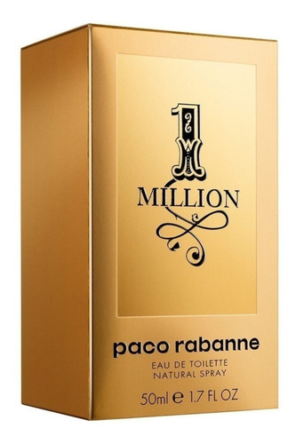 Imagen 3 de 3 de Paco Rabanne 1 Million EDT 50 ml para hombre