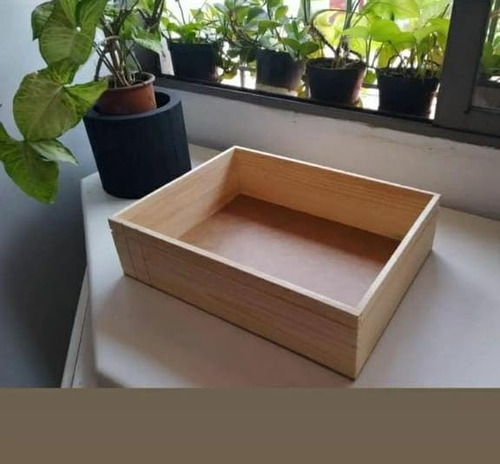 Imagen 8 de 10 de Huacales Cajas De Madera Para Arreglos Bandeja Desayuno Baúl