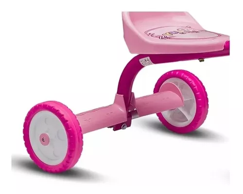 Triciclo Motoca Infantil Menina Nathor Rosa - Frete Gratis