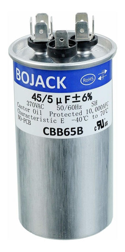 Bojack 455uf 45/5mfd 6% 370v Cbb65 Condensador De Arranque C