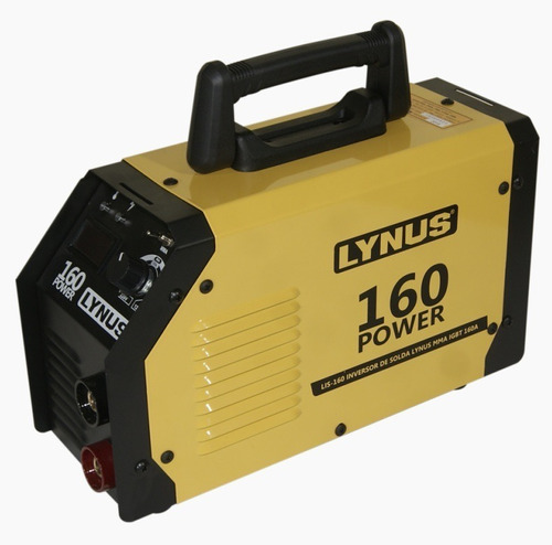 Máquina Solda Inversora 160amp Lynus Profissional Bivolt L16 Cor Amarelo 110V/220V