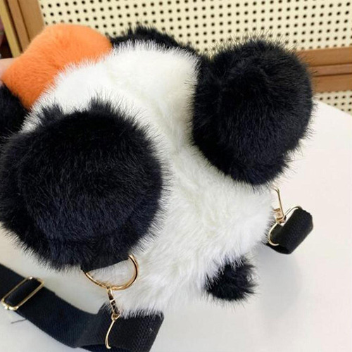 Mochila Con Estilo De Panda De Felpa For Viajes,