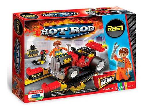 Rasti Hot Rod 01-1068 185pcs + Muñeco My Toys