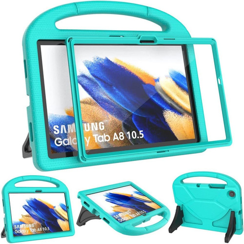 Funda Samsung Galaxy Tab A8 10.5 2022 Super Protectora Cyan