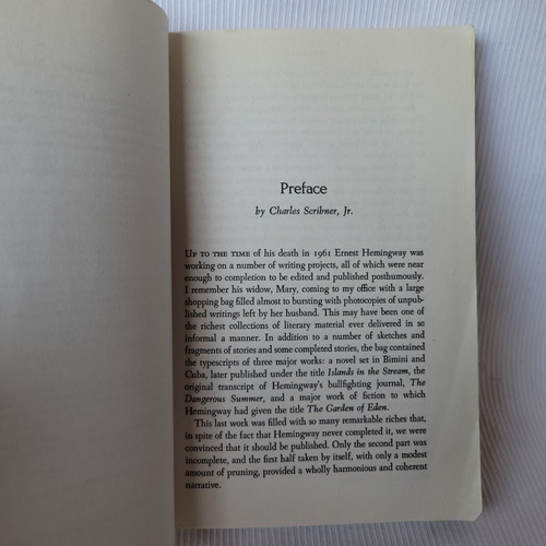 Imagen 6 de 9 de The Garden Of Eden Ernest Hemingway Collier Books