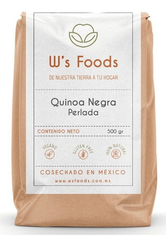 Quinoa Negra Perlada Calidad Premium 500 Gr