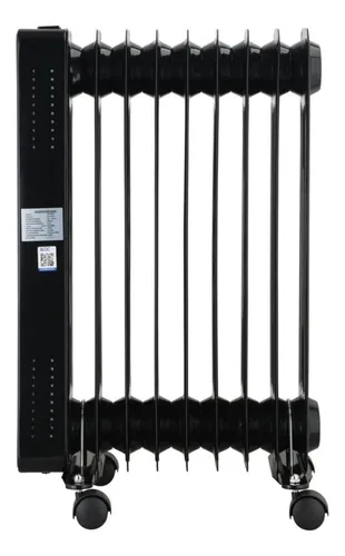 Calefactor 2000 W Infrarrojo Negro