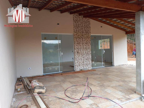 Linda Chácara Com 02 Dormitórios, Piscina, Edícula Gourmet E Lago, À Venda, 5000 M² Por R$ 450.000 - Pedra Bela - Pedra Bela/sp - Ch0789