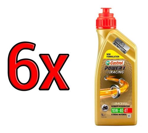 Oleo Castrol 10w40 Sn Power 1 4t Sintetico Jaso Ma02 Motos