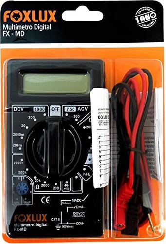 Multímetro Digital Foxlux Fx - Md - Medidor De Eletricidade