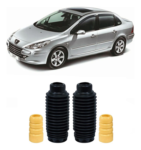 Par Coifa + Batente Dianteiro Peugeot 307 Sedan 2009 2010 11