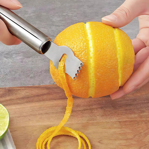 Pelador Limón, Lima Y Naranja Acero Inoxidable, 2 Piez