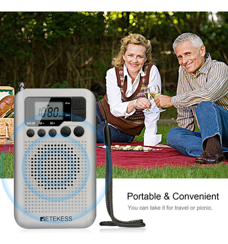 Set De Radio Retekess, Receptor Lcd De Bolsillo, Radio Mp3,