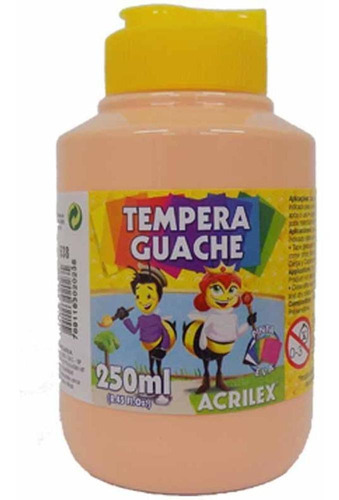 Tinta Guache 250ml 538 Amarelo Pêssego Acrilex